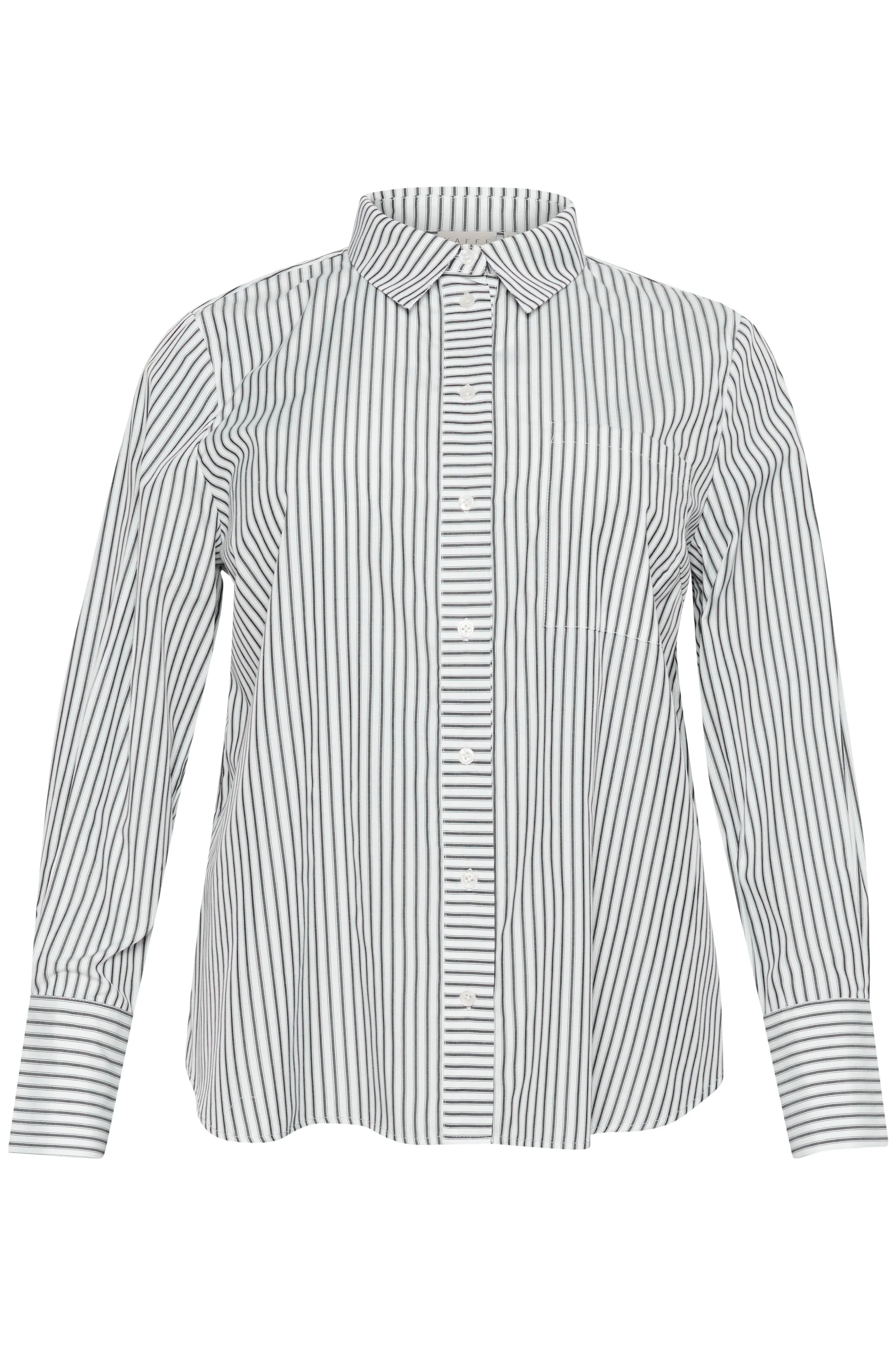 Kaffe Curve Jerria Shirt in White/Black