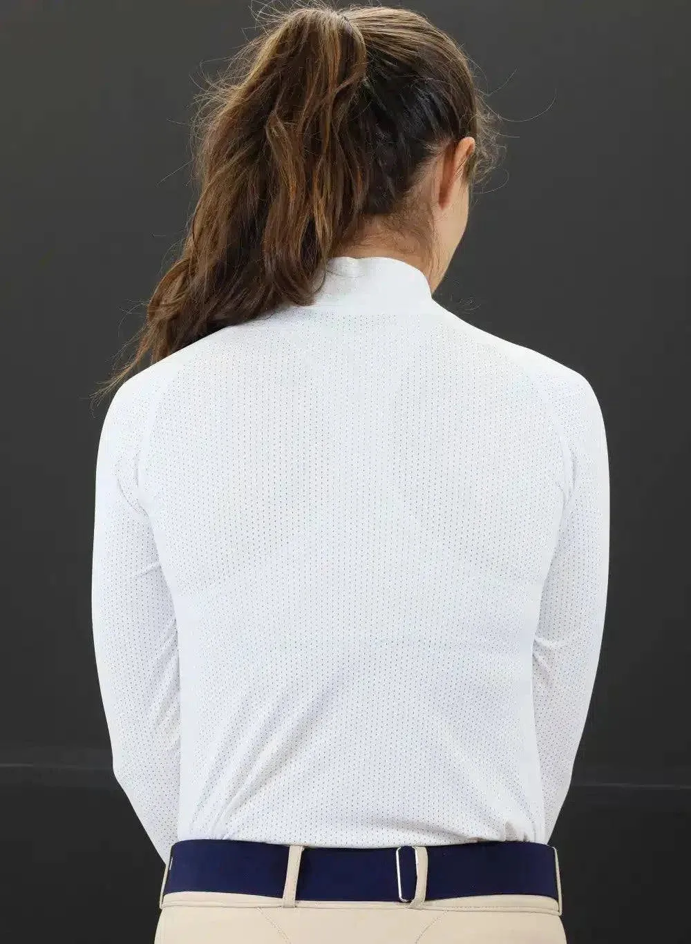 Kismet -  "Jane" Schooling Shirt Mock Collar Zipper