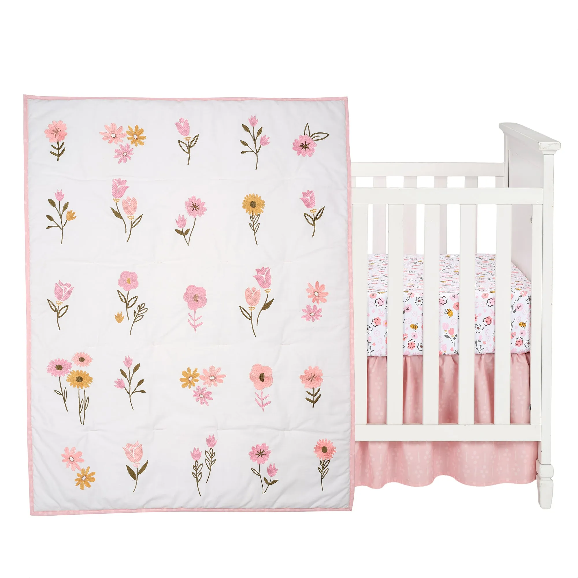 Little Garden 3-Piece Crib Bedding Set