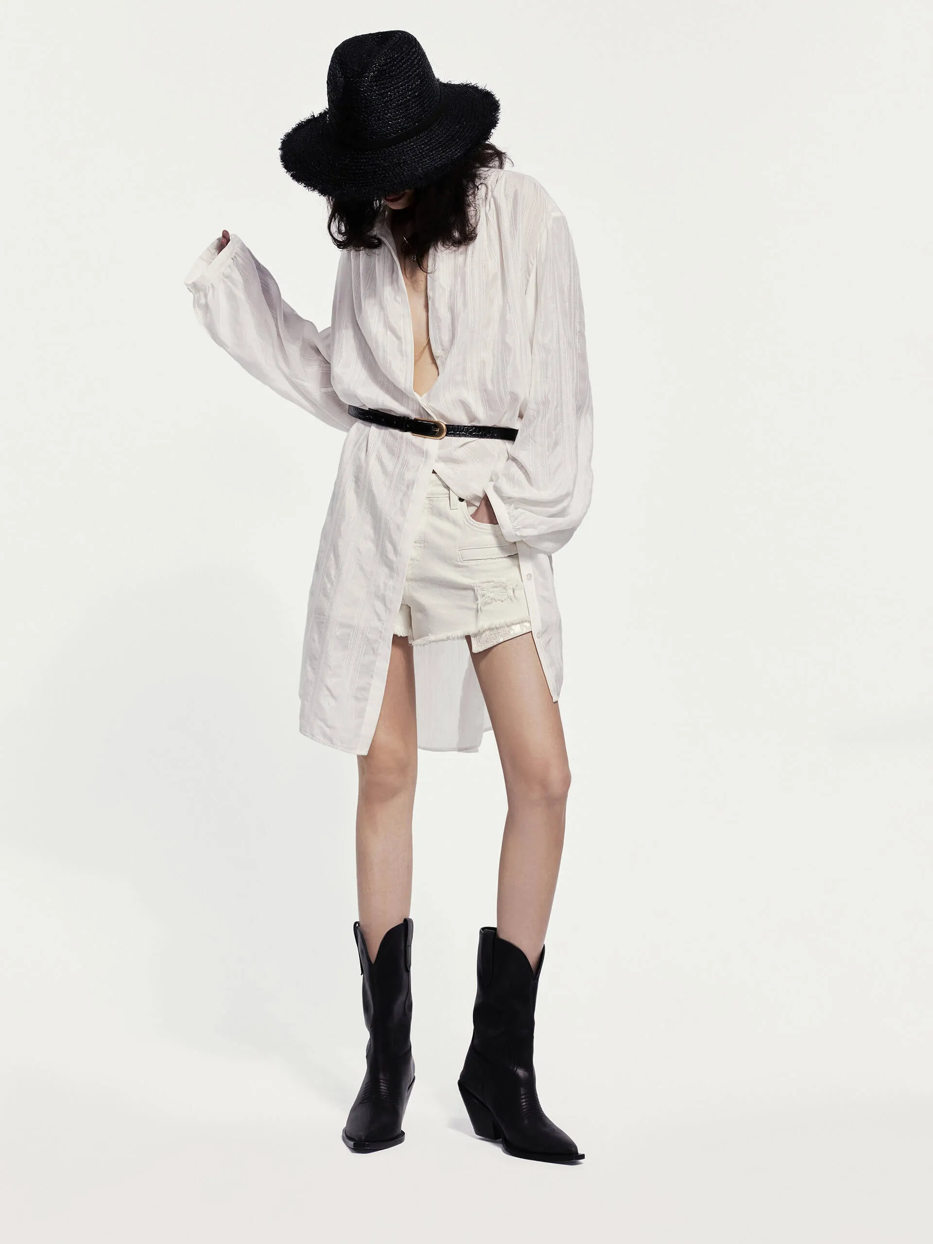 Loose Mini Shirt Dress