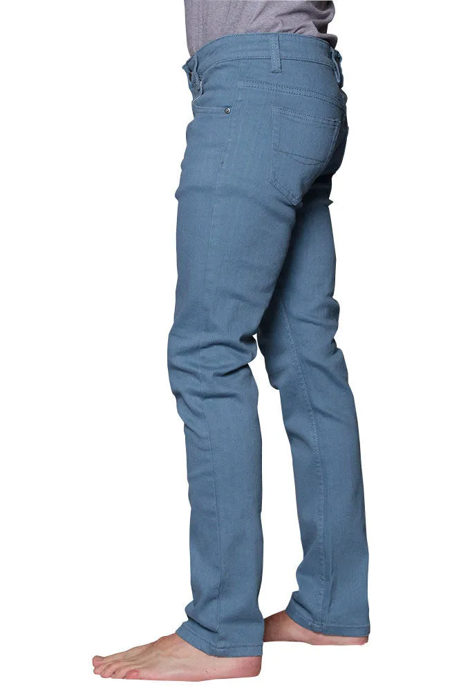 Men's Essential Skinny Fit Colored Jeans (French Blue)