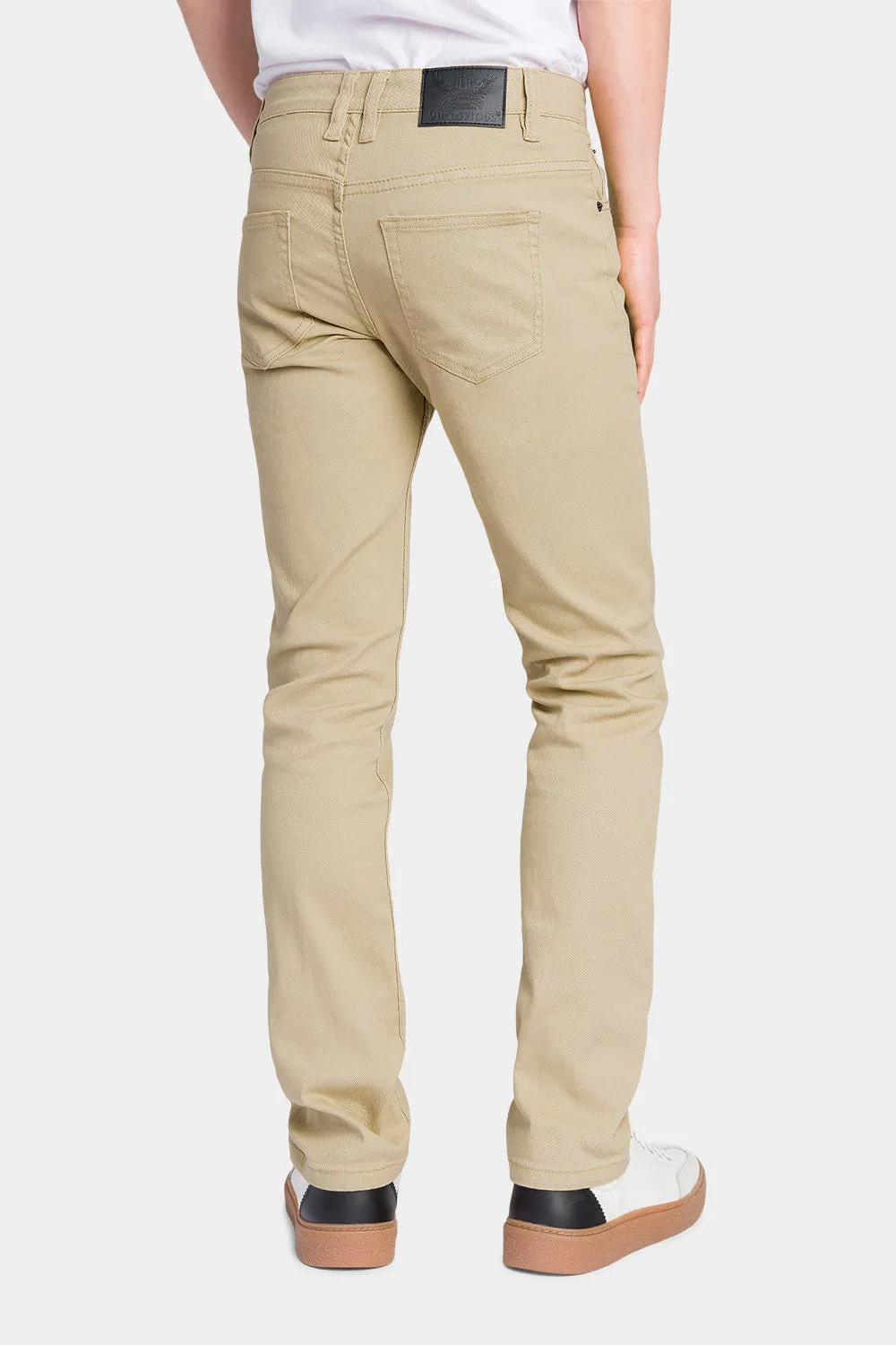 Men's Essential Skinny Fit Colored Jeans (Khaki)