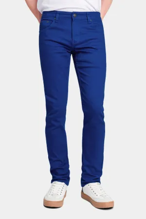 Men's Essential Skinny Fit Colored Jeans (Royal Blue)