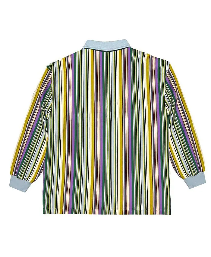 Men's Retro Striped Rugby Shirt Cross Colours, Multicolor