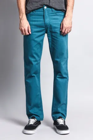 Men's Slim Fit Colored Denim Jeans (Devil Blue)