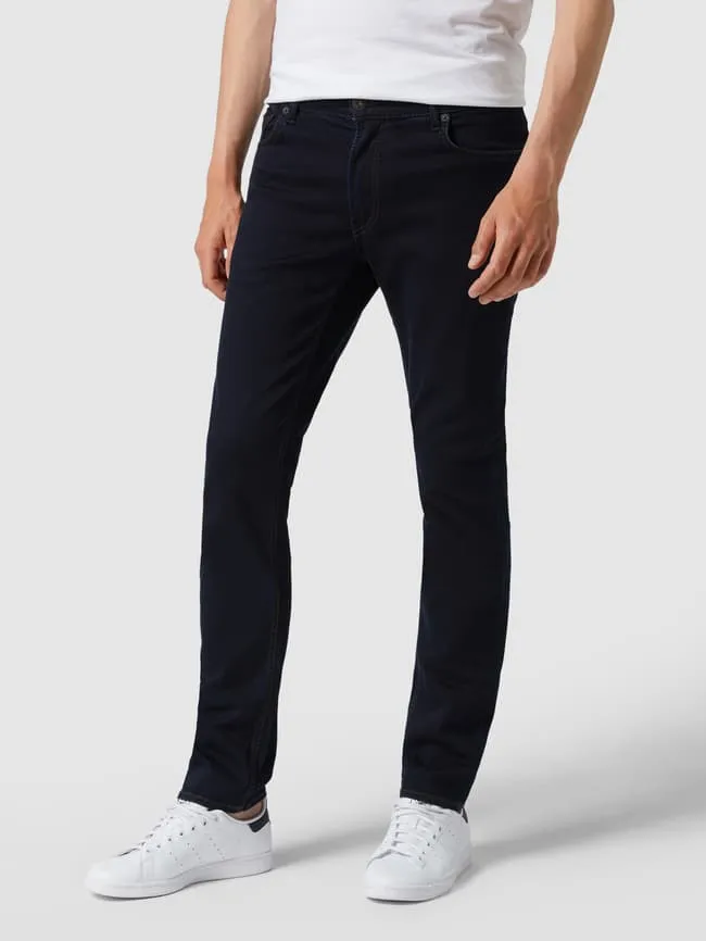 Model of modern cut jeans "Chuck" - "HiFlex" Brax, dark blue