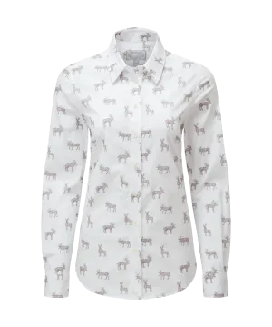 Norfolk Shirt - Reindeer Print