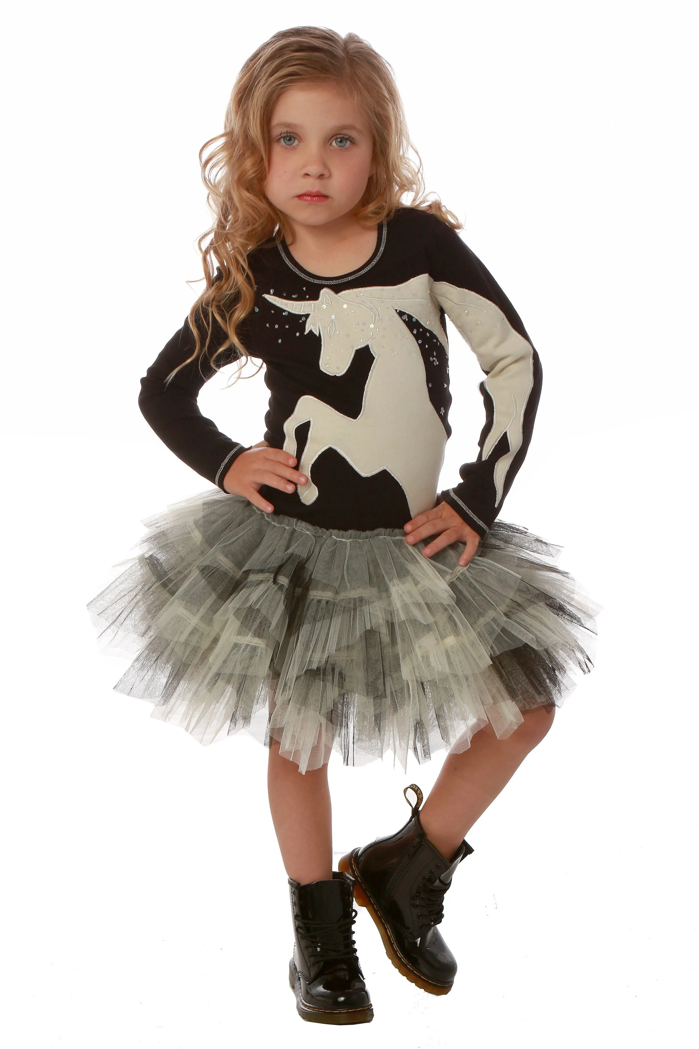 Ooh La La Couture Black Unicorn Dress for DOLLS