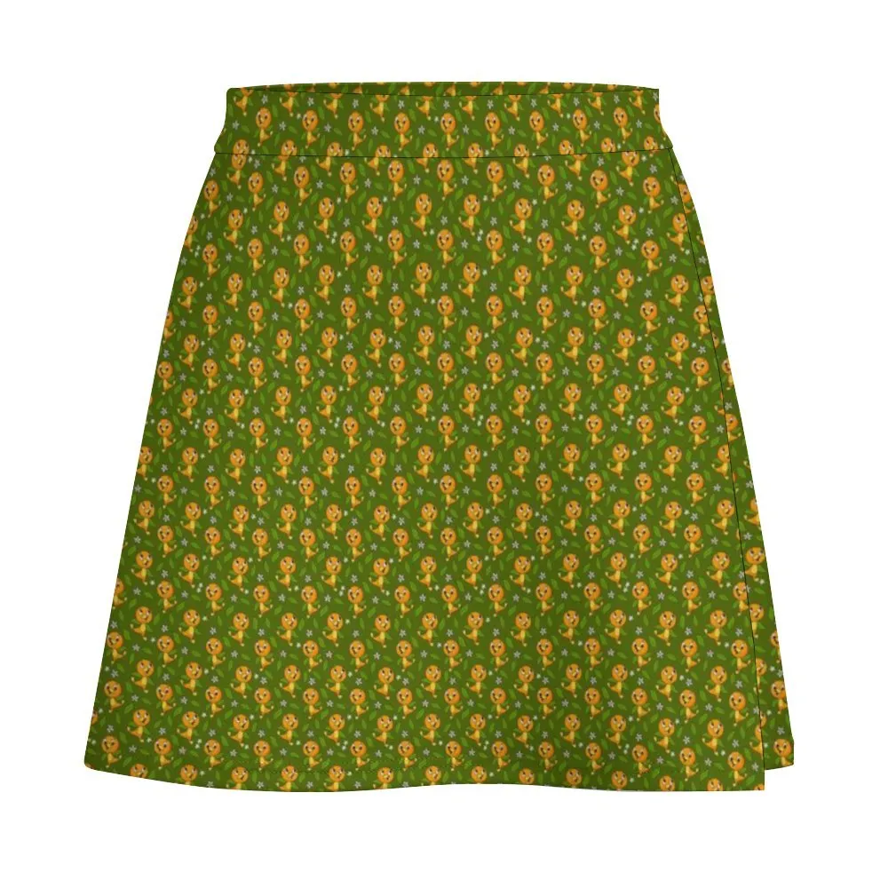 Orange Bird Short skirt