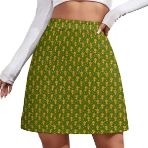 Orange Bird Short skirt