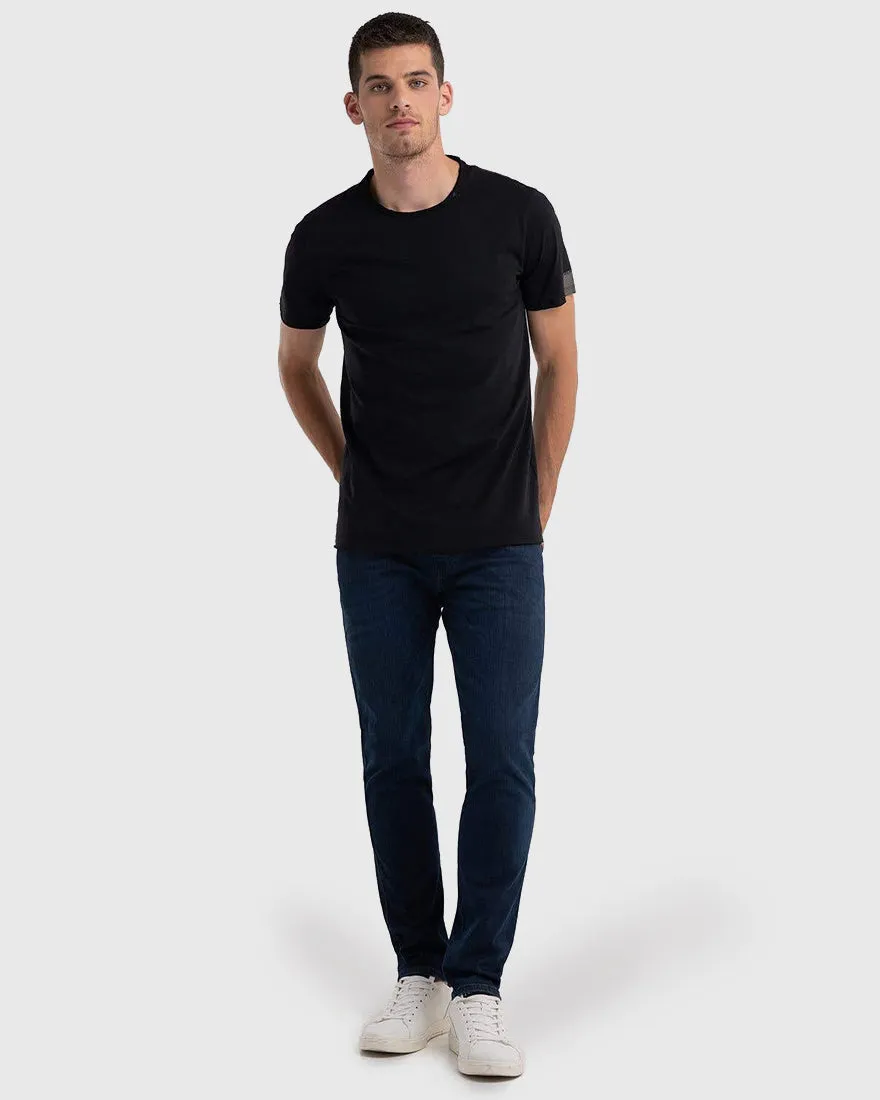 REPLAY R0982660M3590 BLACK CREW TEE