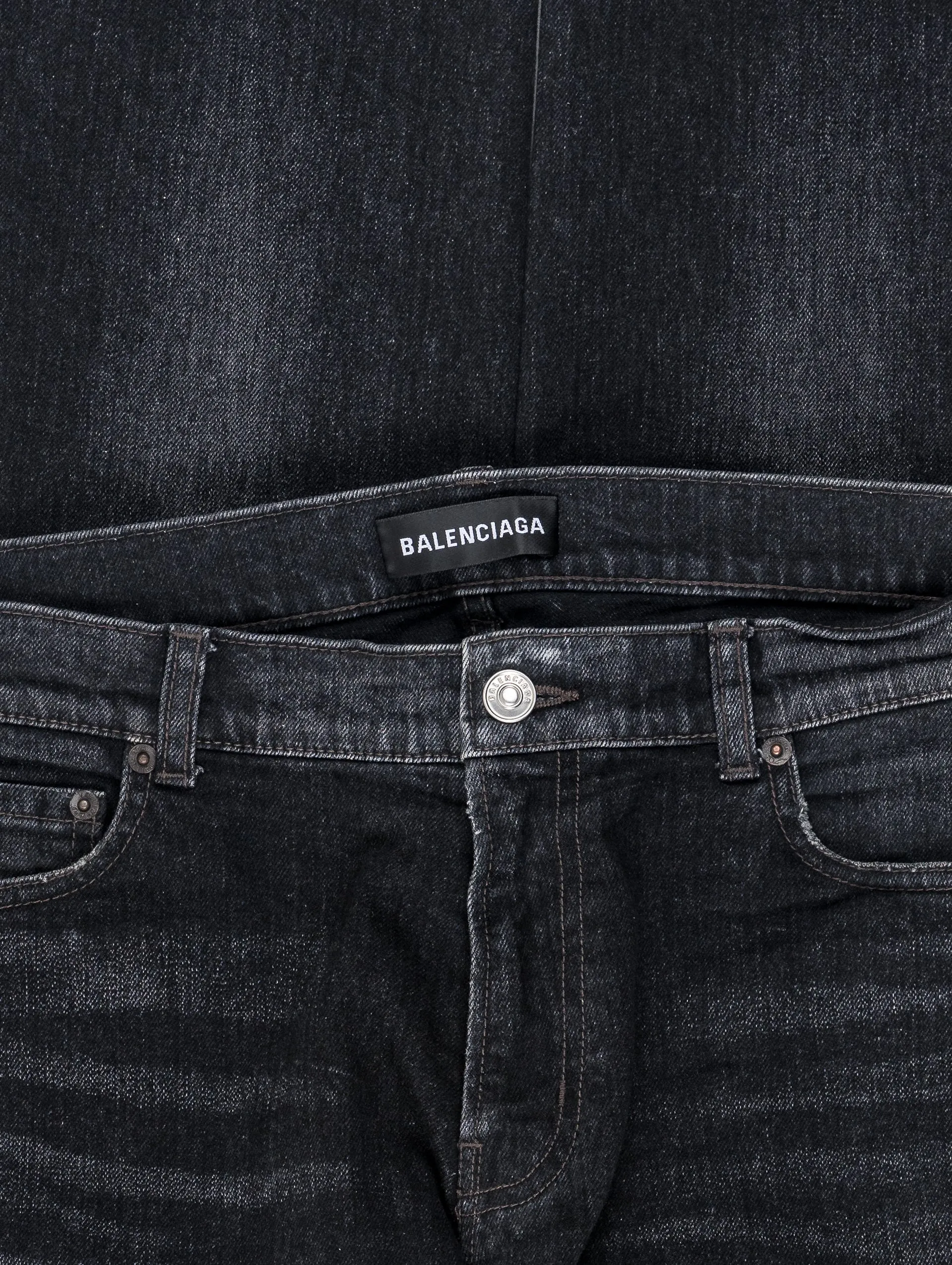 Straight Fit Black Denim