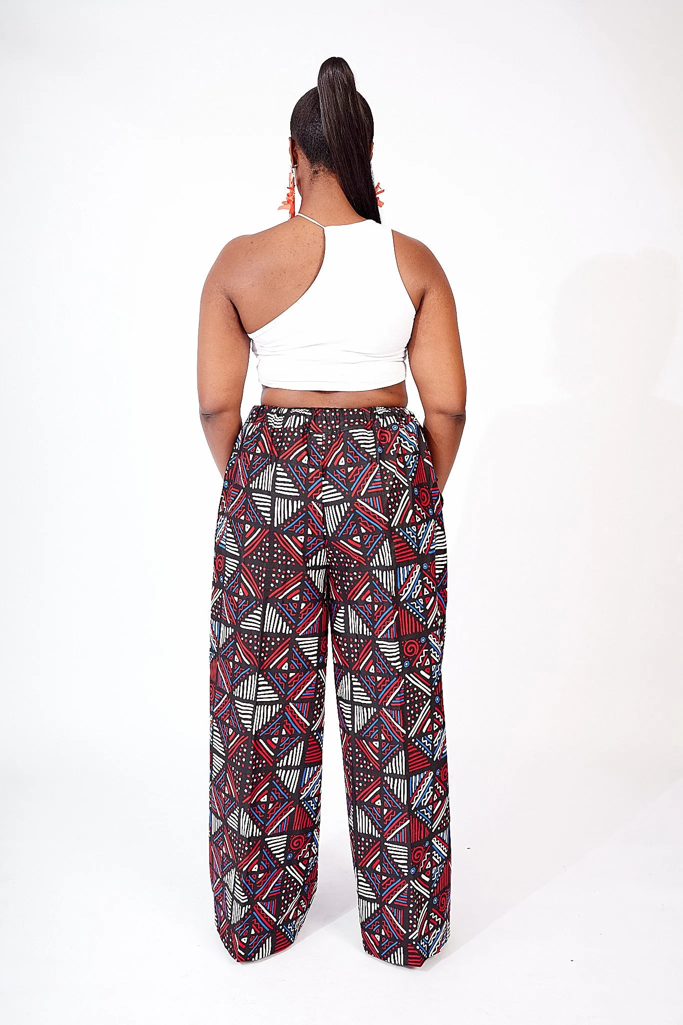 SUBOMI AFRICAN PRINT WIDE LEG PANTS